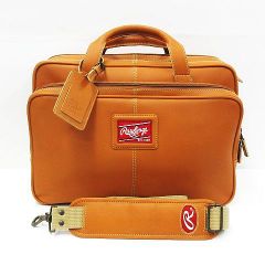 美品 希少 廃番品 Rawlings ローリングス HOH ブリーフケース レザー 本革 ネームタグ付き ブラウン HOHBCT7 ★2863 MF0005-0527①