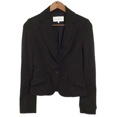 Pinky&Dianne ピンキー＆ダイアン 通年 ストレッチ★ テーラード ジャケット Sz.36 レディース 黒
