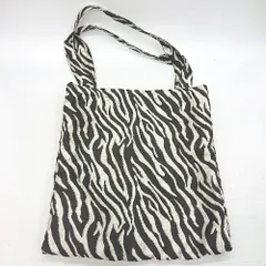 ◇ LOWRYS FARM ローリーズファーム 総柄 ハンド トート バッグ ブラック ホワイト レディース E  【1406180066154】