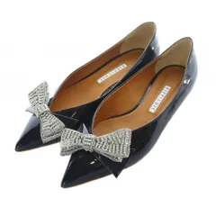 【美品】ピッピシック　ビジュー　フラット　パンプス　ラインストーン　コーデュロイ 美品】ピッピシック ビジュー フラット パンプス ラインストーン