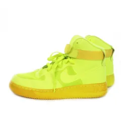 ナイキ NIKE Air Force 1 High Hyperfuse Volt スニーカー シューズ ハイカット ロゴ 26cm ネオンイエロー 454433-700 /MN21 ■GY03