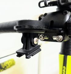 bryton用軽量カーボンサイコンマウント+キャットアイライトマウントセット(ロードバイク、マウンテンバイク、クロスバイク)