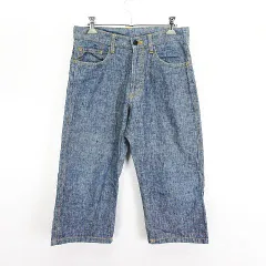 メンズメルローズ MEN'S MELROSE パンツ ボトムス クロップド 麻混 2 ネイビー ※EKMのサムネイル