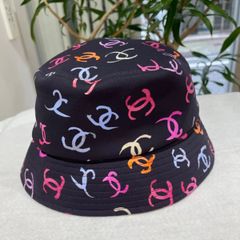 本物保証☆レア！超美品！CHANEL☆ドット柄バケットハット☆サイズL PRADA 【新品同様】プラダ ナイロン パデット バケットハット L