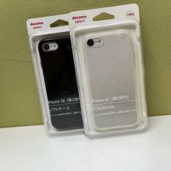 iPhoneSE（第2世代）ソフトケース/クリア・ブラックいずれか一つ