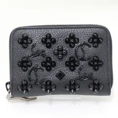 クリスチャン・ルブタン　 パネトーネ スタッズ コインパース ブラック　品薄 Panettone Coin Purse - コインケース - カーフレザー