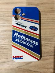 ★アウトレット★新品 iphone16 用 ケース MotoGP RACING ロスマンズ Rothmans x honda HRC NSR レーシング オートバイグッズ