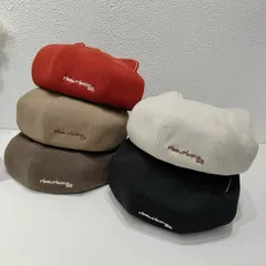 【帽子】 猫耳 付き ベレー帽 レディース 帽子 刺繍 ネコ ねこ キャット猫 ファッション Cats Hat