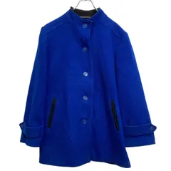 ウール混紡 メルトンジャケット レディース XL～ ブルー ブラック スタンドカラー 古着卸 アメリカ仕入 a701-6245