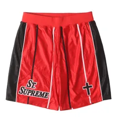 Supreme バスケットボールパンツ 楽天市場】L【Supreme 19SS Rhinestone Basketball Short Red