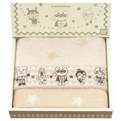 【新品・2営業日で発送】アンパンマン アースカラーギフト フェイスタオル AP-27101