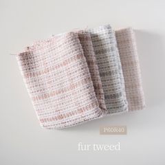 fur tweed ファーツイード　韓国生地