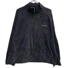 Columbia フリースジャケット XL～ ブラック コロンビア ジップアップ ビッグサイズ ワンポイント ロゴ 古着卸 アメリカ仕入 a702-5131