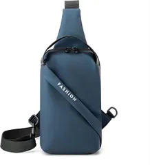 [TOEDNNQI] ボディバッグ メンズ ワンショルダーバッグ 斜めがけバッグ 軽量 防水 肩掛けバッグ 通勤 ウエストポーチ 多機能 ヒップバッグ 防水 撥水 ワンショルダー かっこいい 自転車バイク 旅行 小型 男女兼用　ブルー（A-75・ア-3）