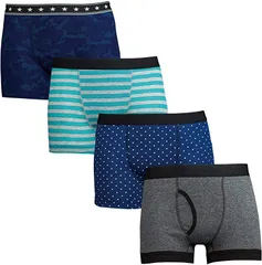 Ys factory Y's ボクサー パンツ メンズ ランダム セット ブリーフ 前閉じ 下着 肌着 綿混 通気性 吸汗速乾(4枚セット,  5L)