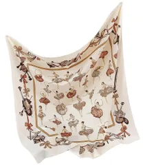 【人気商品】リトミックスカーフ ギフト バンダナ オーナメント用 バッグ 旅行 通勤 大判 スカーフ スカーフ シルク風 正方形 90cm 花柄 薄手 韓国風 レディース [TAKIYA]