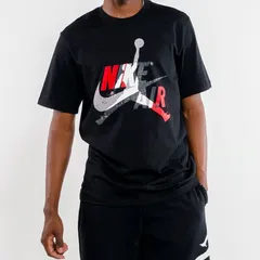 USAモデル NIKE ナイキ AIR JORDAN エア ジョーダン JUMPMAN マッシュアップ Tシャツ 黒 (AJ8)