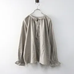 未使用 サマンサモスモス SM2 SamansaMos2 柄アソートクレリック前後2WAYブラウス F/ベージュ シャツ ギャザー トップス【2400014468700】