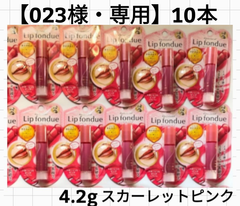 【新品】リップフォンデュ/美容リップ/メンソレータム/グロスリップ/スカーレットピンク