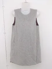 ◇ IENA イエナ ノースリーブ ミニ ワンピース サイズ36 グレー レディース  【1206300001887】
