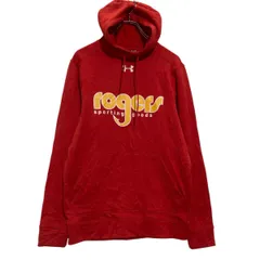 UNDER ARMOUR プリント ジャージ パーカー S レッド 裏フリース アンダーアーマー 裏起毛 古着卸 アメリカ仕入 a702-6190のサムネイル