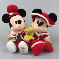 【中古】ぬいぐるみ ミッキーマウス＆ミニーマウス ぬいぐるみセット 「ディズニー・クリスマス2023」 東京ディズニーリゾート限定
