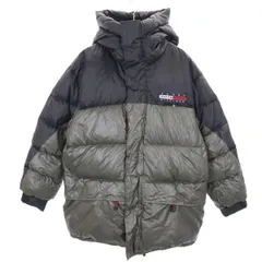 トミーヒルフィガー 90s アウトドアーズ オールド フラッグタグ バイカラー ダウンジャケット M 黒系 TOMMY HILFIGER OUTDOORS メンズ 古着 【231115】