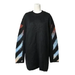 OFF-WHITE DIAG BRUSHED モヘア混  ニットのサムネイル