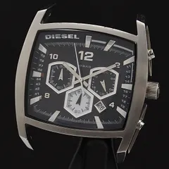 稼働 ディーゼル QZ ブラック文字盤 クロノグラフ DZ-4183 本体のみ メンズ腕時計 KMR