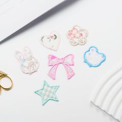 36】ユニコーンお名前ワッペン♪ リバティ生地使用 アイロンワッペン