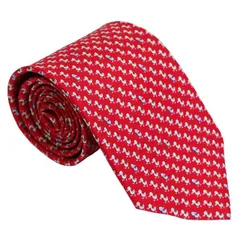 新品サルバトーレ フェラガモ salvatore ferrgamo ネクタイ レッド系 シルク100％ イタリア製 702780 ギフト プレゼント