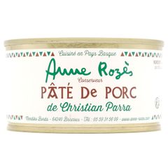 パテドポーク 無添加 パテ 缶詰 クリスチャンパラ アンヌローズ 200g フランス 添加物不使用  冬ギフト