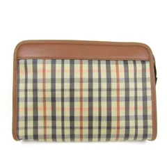 ダックス クラッチバッグ セカンドバッグ チェック 鞄 カバン ブランド メンズ ブラウン DAKS 【中古】