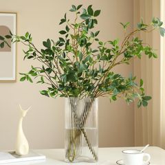 【数量限定】観葉植物 4本入 枝 人工 フェイク H73cm グリーン リアル 玄関 超 飾り 店舗 卓上 ディスプレイ フェイクグリーン 造花インテリア WillingYou 緑