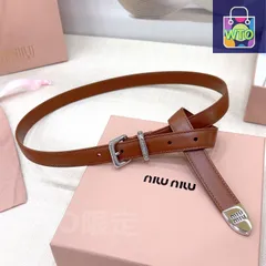 【今日特価】Miu Miu 2.0cm メンズベルト