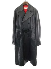 MARNI マルニ 19AW レザーマキシトレンチコート ブラック 48のサムネイル