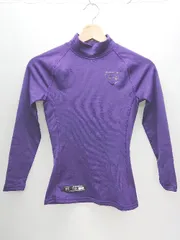 ◇ UNDER ARMOUR ハイネック 裏起毛 長袖 Tシャツ カットソー サイズ表記なし パープル系 レディース メンズ P  【1406180056773】