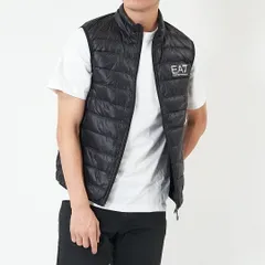 エンポリオアルマーニ ダウンベスト キルティング グースダウン 黒 54 エンポリオアルマーニ ダウンベスト キルティング グースダウン