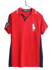 【お得なクーポン配布中!】 ビッグポニー ポロ ラルフローレン 鹿の子 半袖 ポロシャツ メンズ M / 半袖シャツ コットン US オープン テニス 限定 ワッペン ボックス