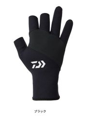 ダイワ◇タイタニュームαグローブ 3本カット DG-7624W(ブラック)M、L、XL