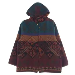 L.L.Bean エルエルビーン ジャケット ヴィンテージ 80s 総柄 フルジップ パーカー ジャケット マルチカラー系 M【中古】