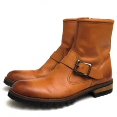 日本製 glamb サイドジップ レースアップ レザー ブーツ 赤茶色 ツートン 日本製 glamb サイドジップ レースアップ レザー ブーツ 赤茶色