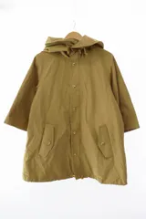 ミュラー オブ ヨシオクボ muller of yoshiokubo Big hood coat ビッグ フード スプリング コート MLS14710 36 ベージュ ブランド古着ベクトル 中古 ● 250409