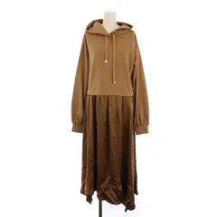 グレースクラス GRACE Class 19AW ワンピース ロング丈 長袖 フード 切替 36 茶 2933 1272-0 /BM