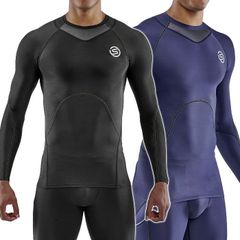 skins スキンズ Tシャツ 長袖 ロングスリーブ メンズ おしゃれ ブランド コンプレッション ゴルフ スポーツ トレーニングウェア 1812131044019 series3