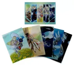 【中古】クリアファイル リーリエ＆グラジオ＆ルザミーネ ケース入りA4クリアファイル5枚セット 「ポケットモンスター サン・ムーン」 ポケモンセンター限定
