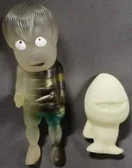 希少　悪魔くん　ソフト人形　1989 レトロ　ビンテージ　ハーティロビン　アニメ バンダイ☆悪魔くん☆1989年☆百目☆ソフビ人形 10．0cm