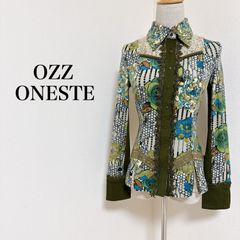 OZZ ONESTE 和柄 メッシュ シャツ シアー レース フェアリーグランジ