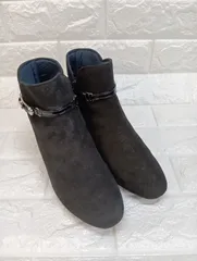 AKAKURA アカクラ レディース ショートブーツ ブラック 22.5cm