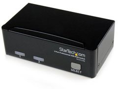 [신품·3영업일로 발송]스타텍 2포트 KVM 스위치 VGA 모니터 대응/USB 접속 PC PC 2대용 CPU 끄기